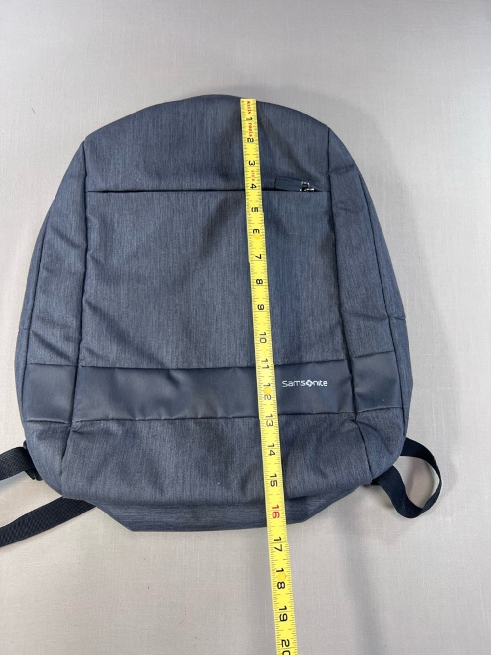 Samsonite Laptop Backpack Gray Heathered Mesh Back Panel Travel School Bag - Picture 10 of 11